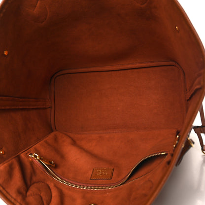 Louis Vuitton Empreinte Monogram Giant Neverfull MM Cognac 5 of 11