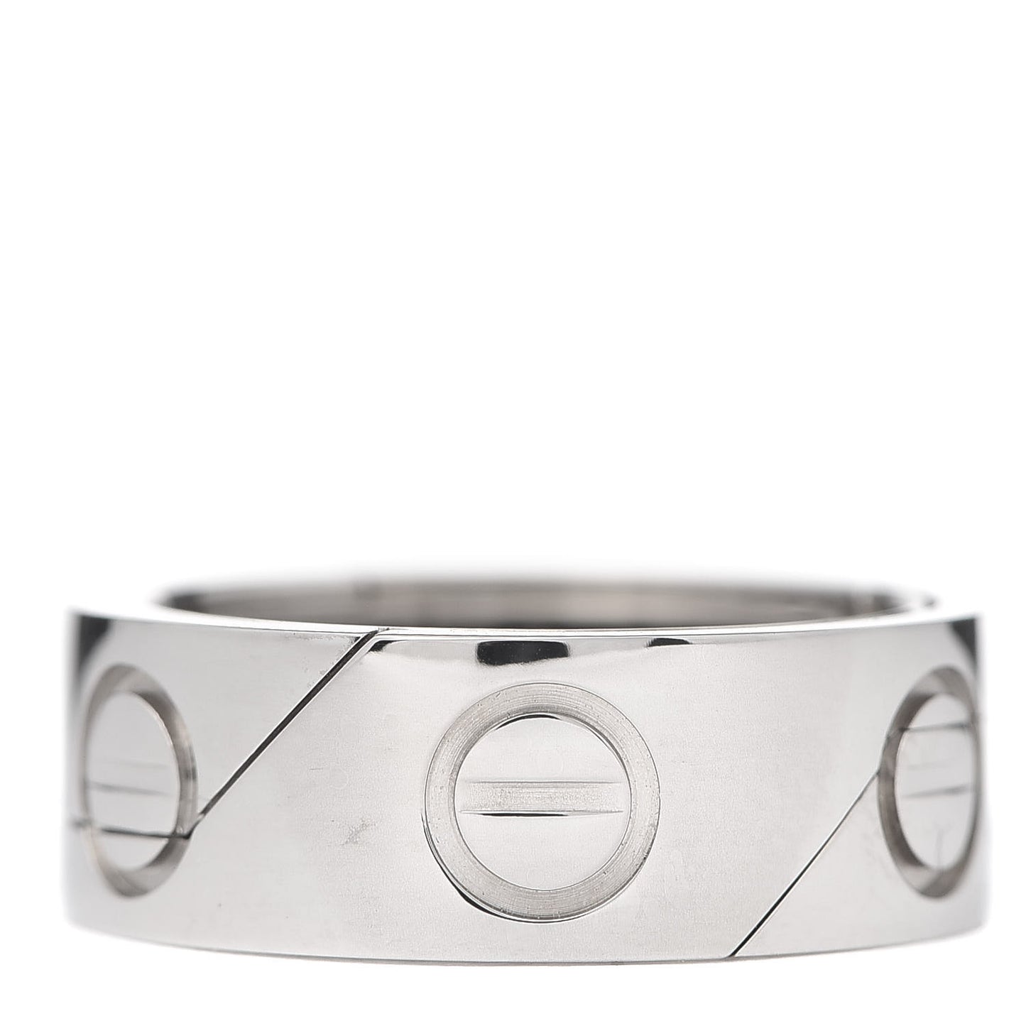 18K White Gold 7mm Astro LOVE Ring 50 5.25