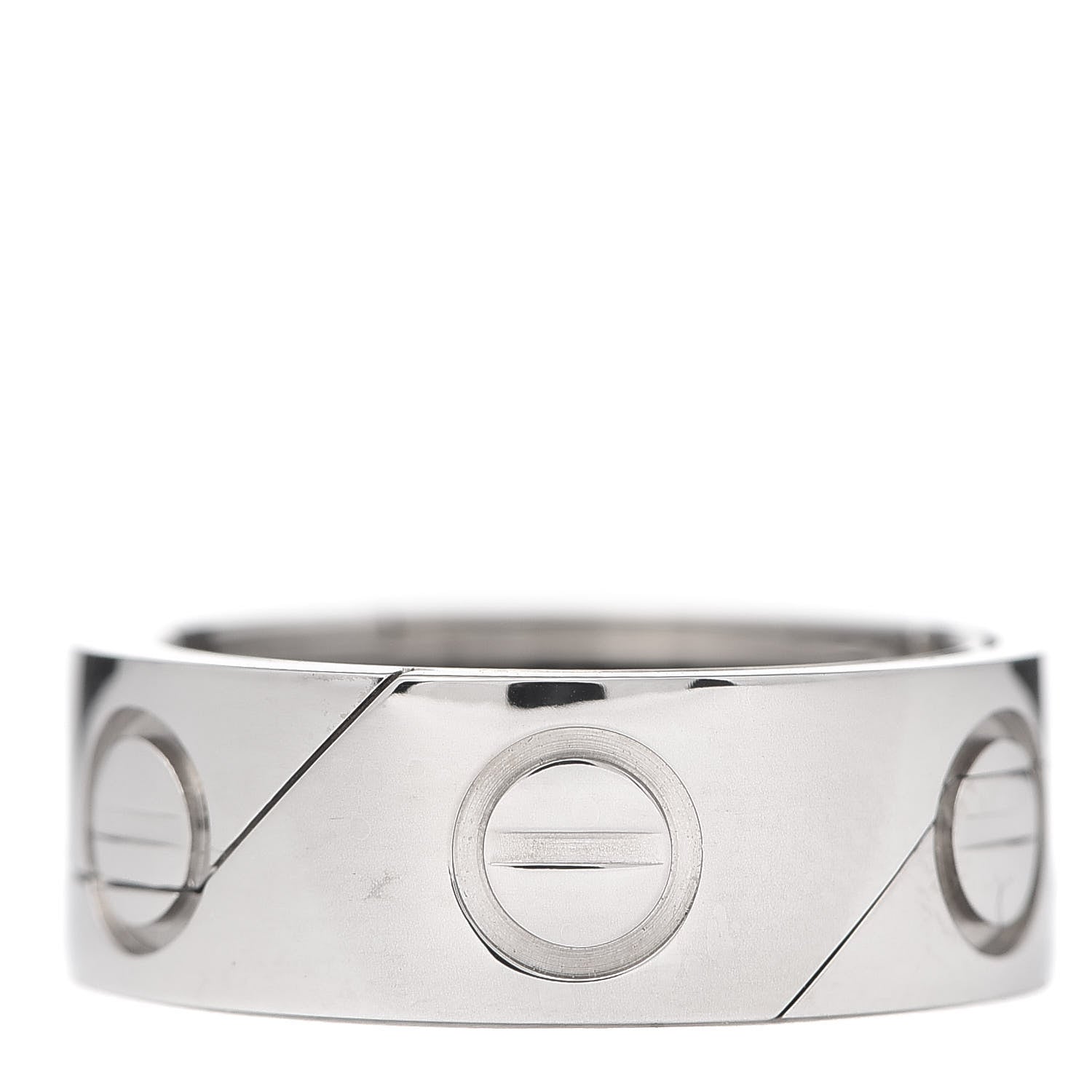 Cartier 18K White Gold 7mm Astro LOVE Ring 50 5.25 3 of 5