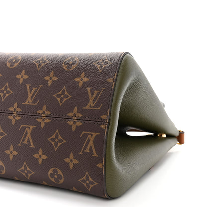 Louis Vuitton Calfskin Monogram Fold Tote PM Cream Khaki Black 9 of 9