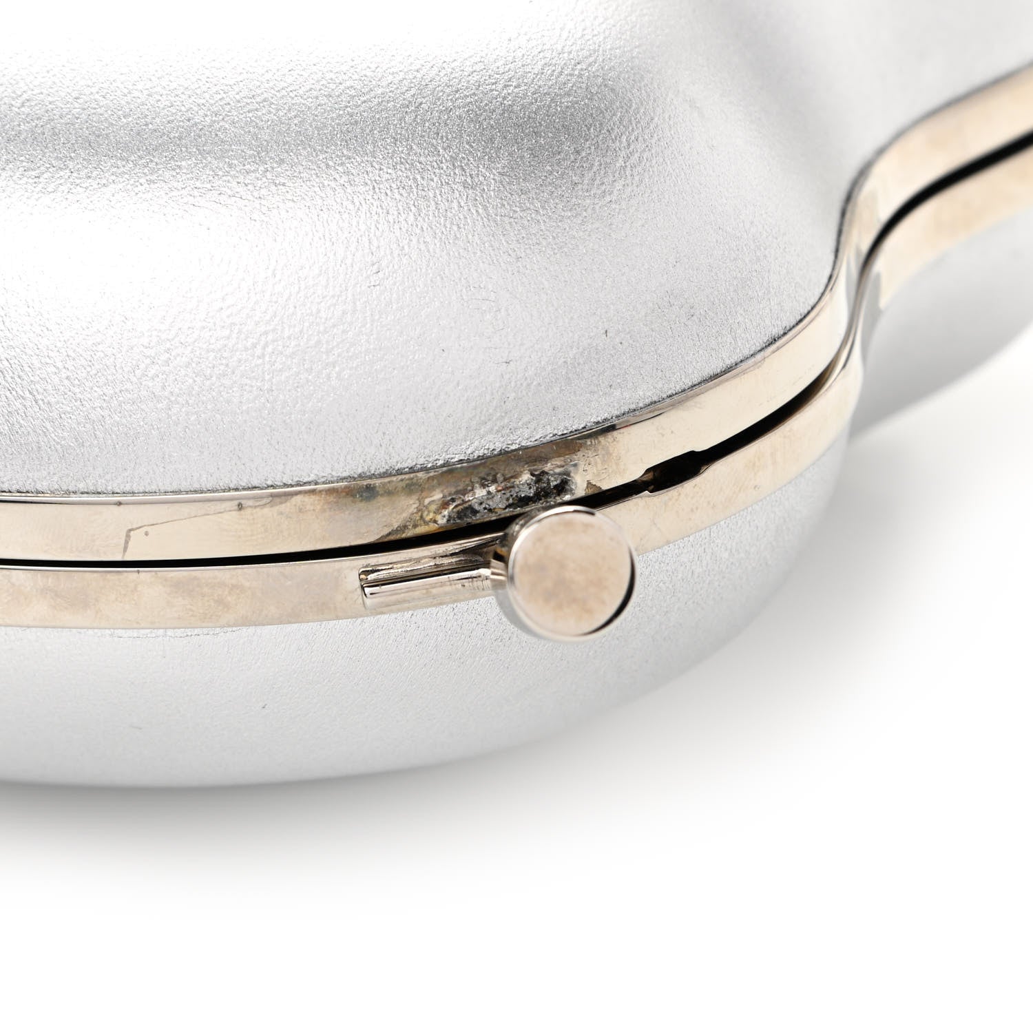 Saint Laurent Smooth Calfskin Heart Monogram Love Box Crossbody Silver 11 of 11