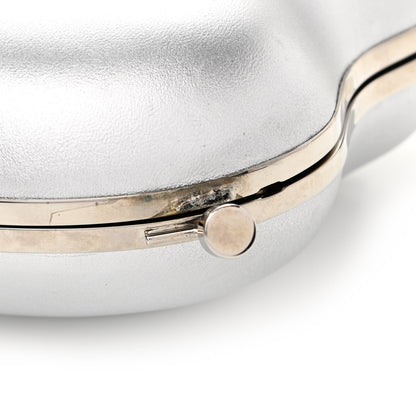 Saint Laurent Smooth Calfskin Heart Monogram Love Box Crossbody Silver 11 of 11