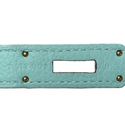 Hermes Togo Kelly Retourne 32 Bleu Atoll 6 of 10
