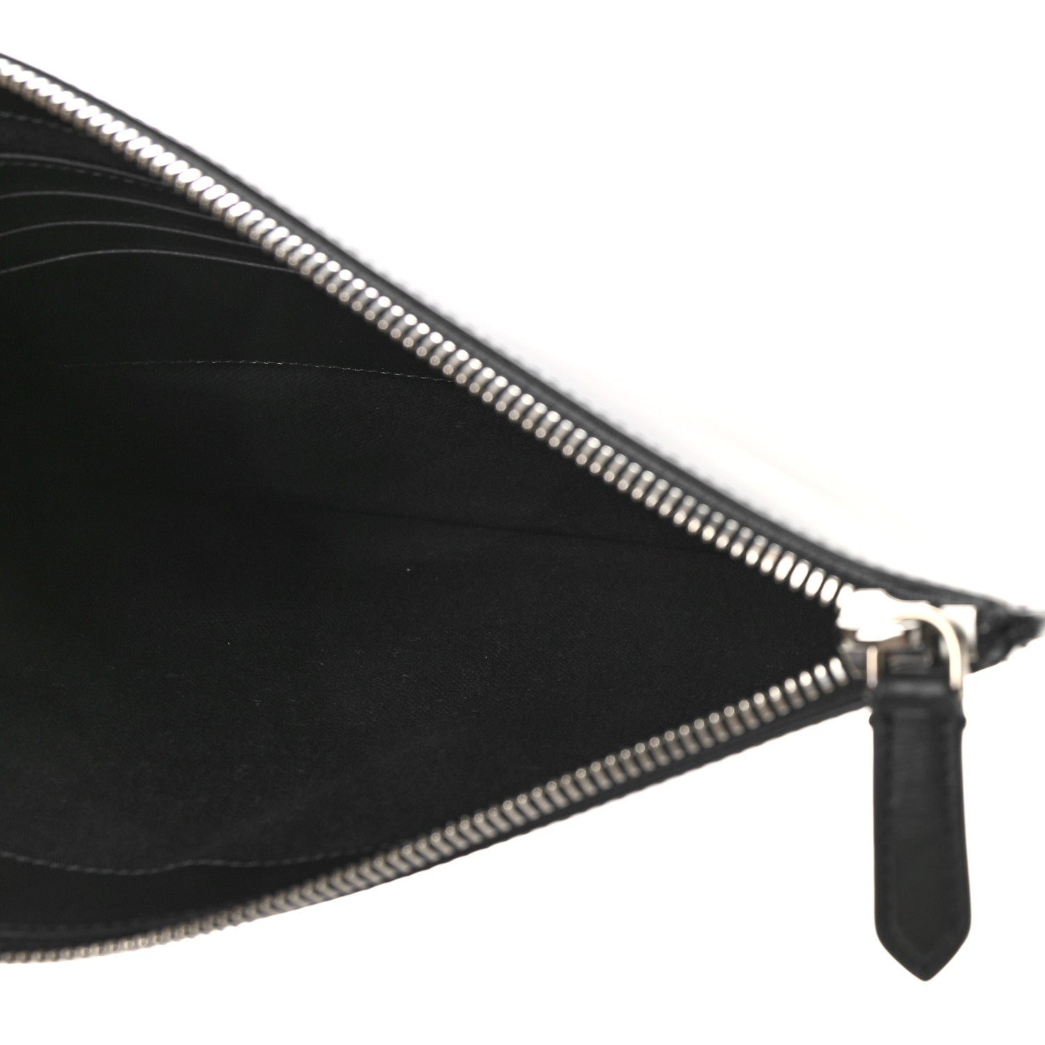 Burberry Smooth Calfskin TB Patch Zip Pouch Black Multicolor 5 of 7