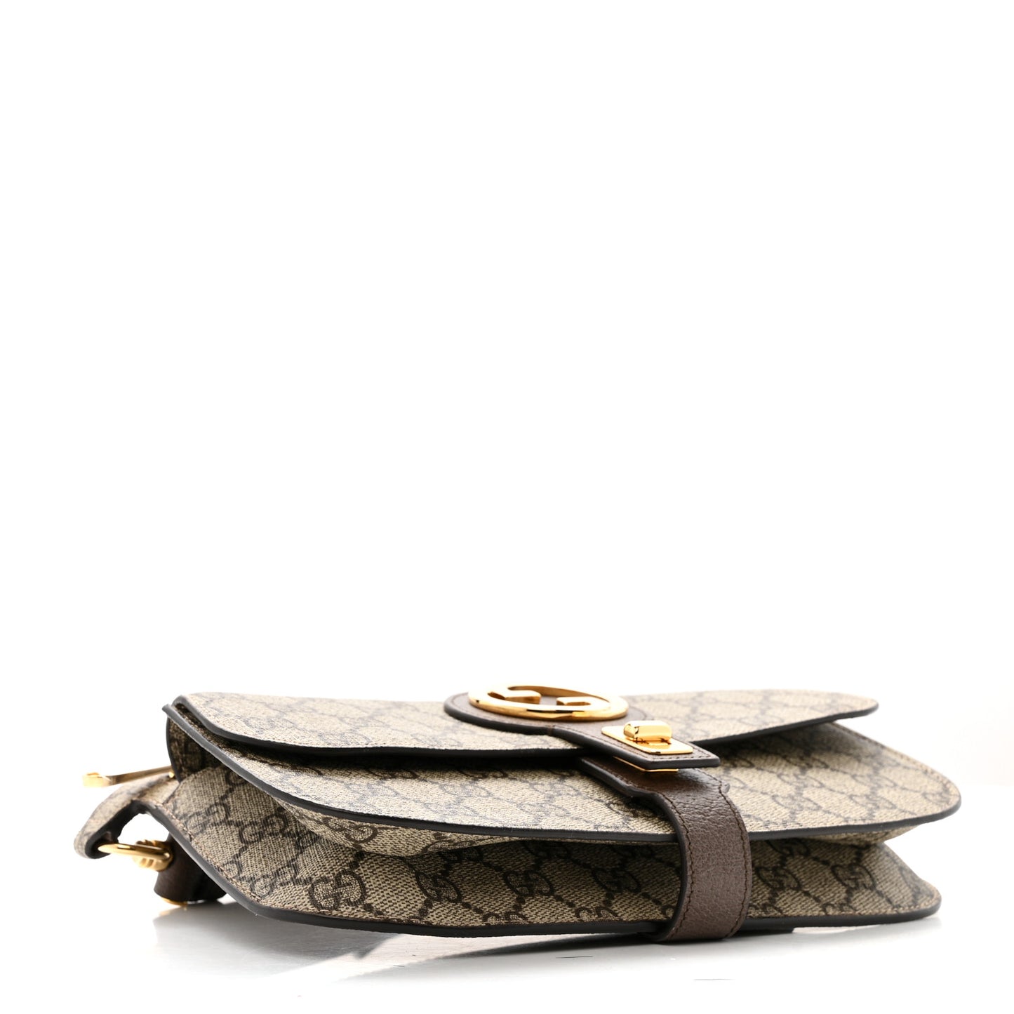GG Supreme Monogram Textured Dollar Calfskin Blondie Belt Bag Beige Ebony New Acero