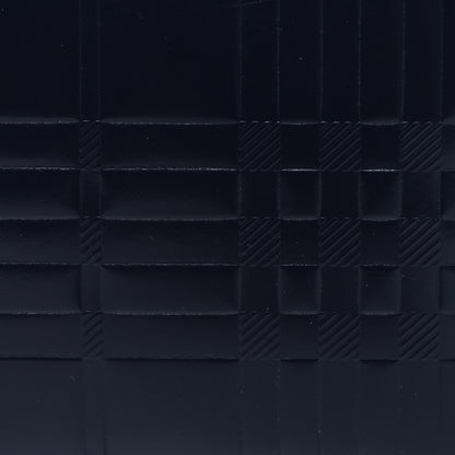 Burberry Smooth Calfskin Embossed Check Bi-Fold Wallet Dark Blue 8 of 8