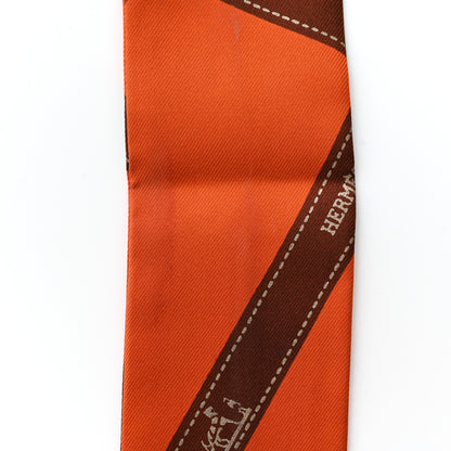 Hermes Silk Bolduc Twilly Orange 7 of 7