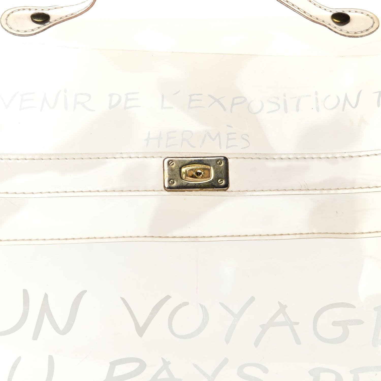 Hermes Vinyl Souvenir De L'Exposition Kelly Transparent 11 of 11