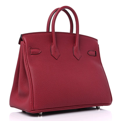 Hermes Togo Birkin 25 Rouge Grenat 3 of 10