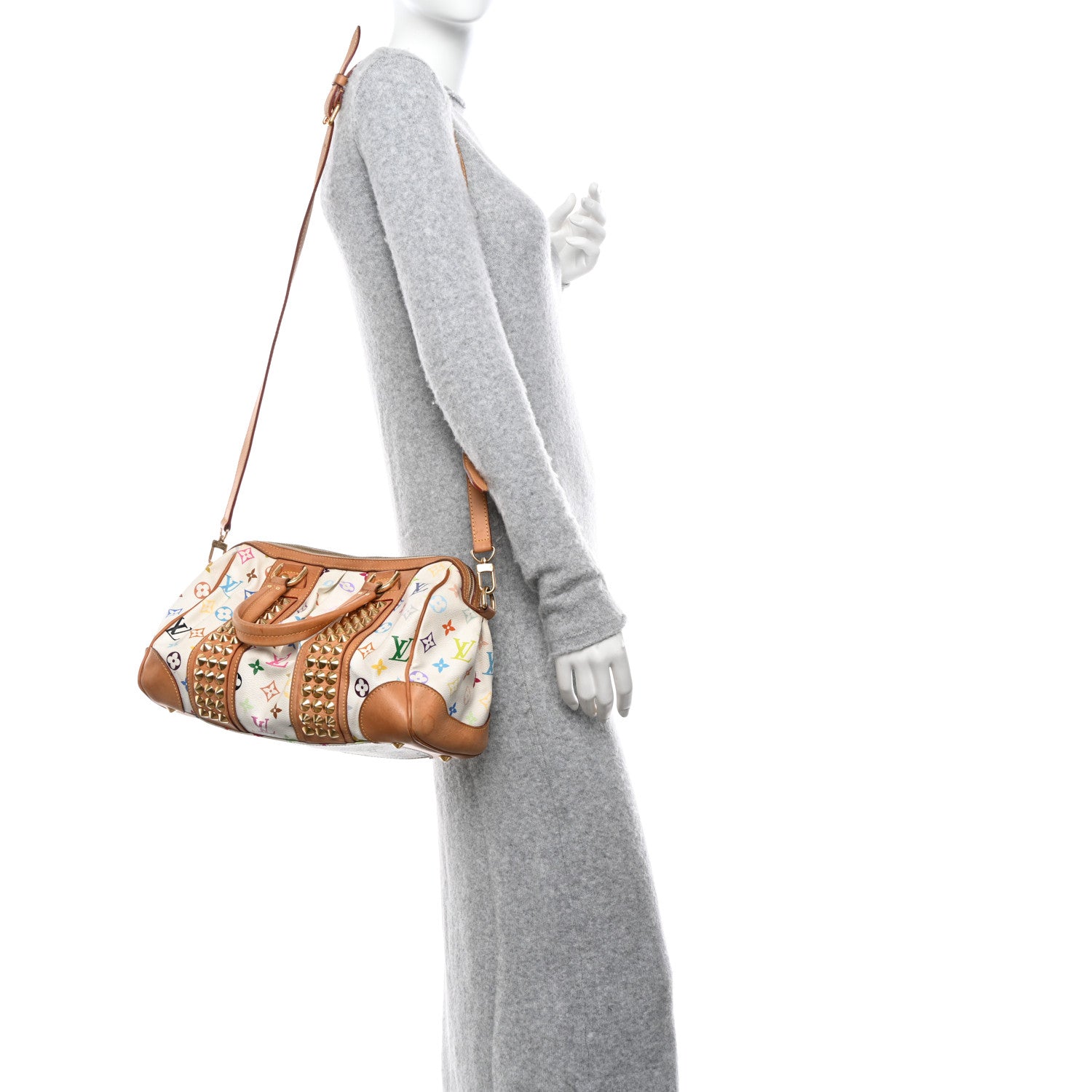 Louis Vuitton Monogram Multicolor Courtney MM White 2 of 11
