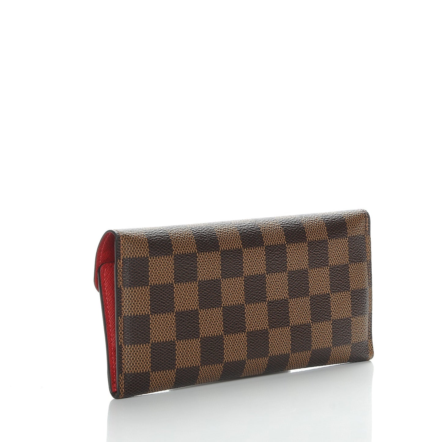 Damier Ebene Josephine Wallet Red