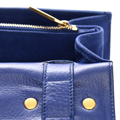 Saint Laurent Calfskin Canvas Small Muse Two Blue 15 of 20