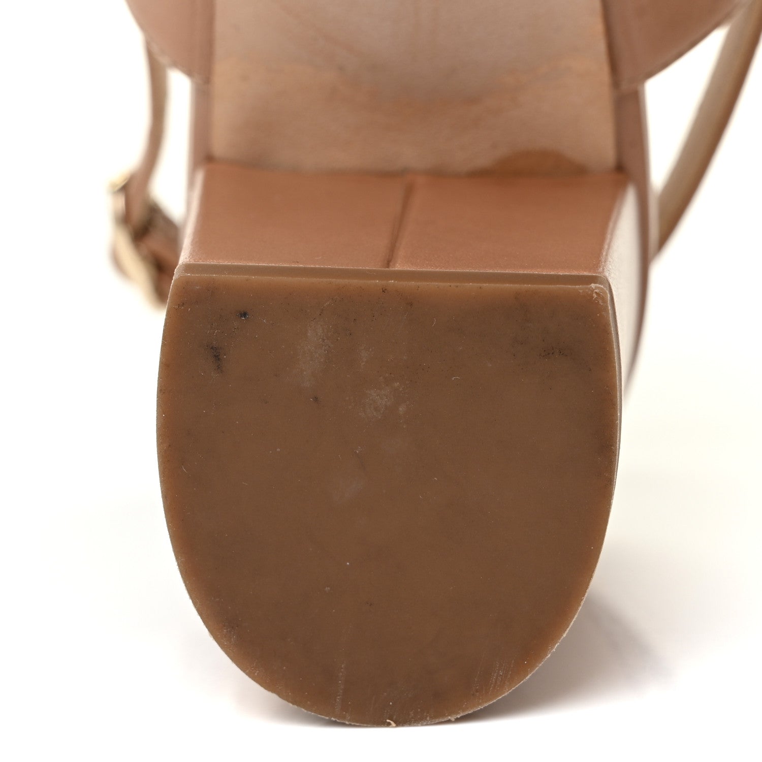 Chanel Calfskin CC Turnlock Sandals 37.5 Beige 8 of 15