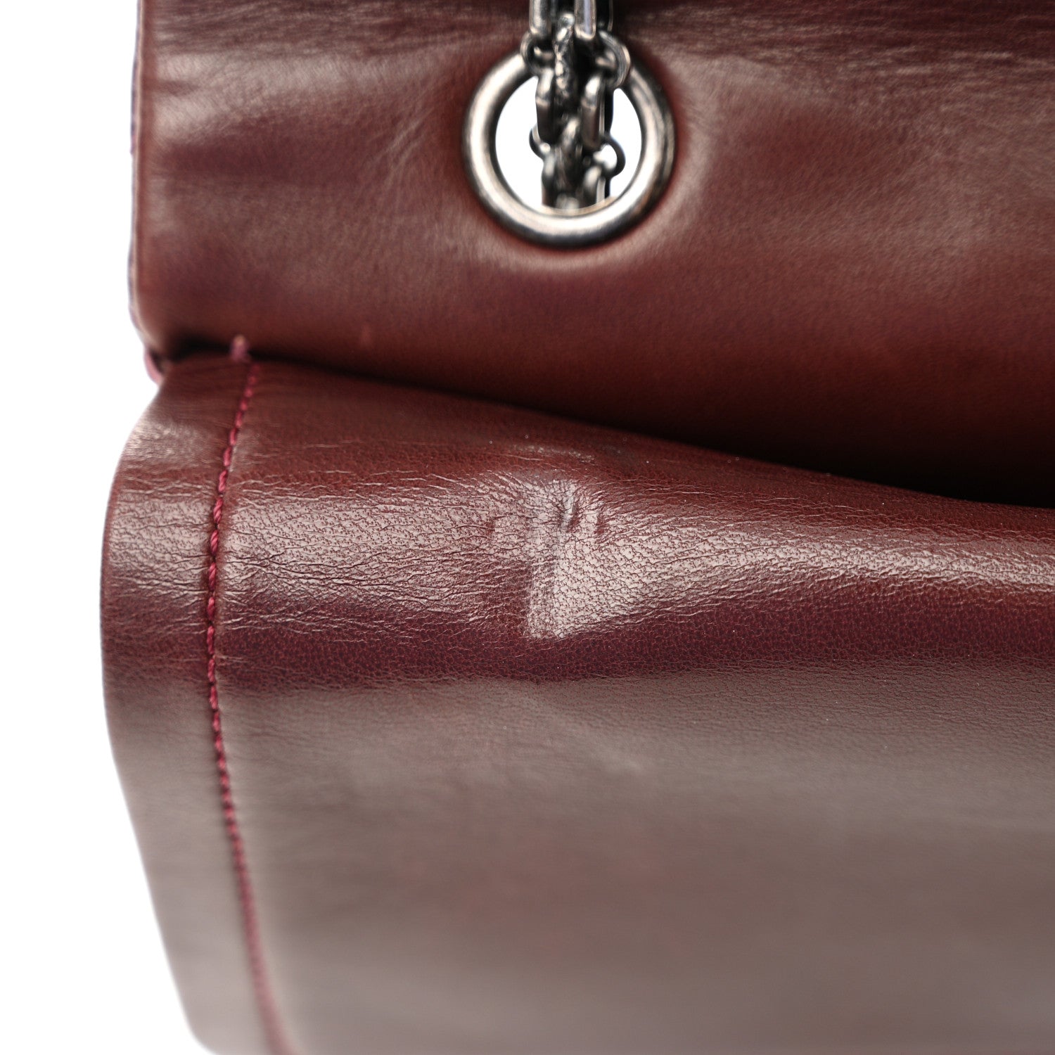 Chanel Patent Quilted 2.55 Reissue 227 Flap Light Burgundy 11 of 13