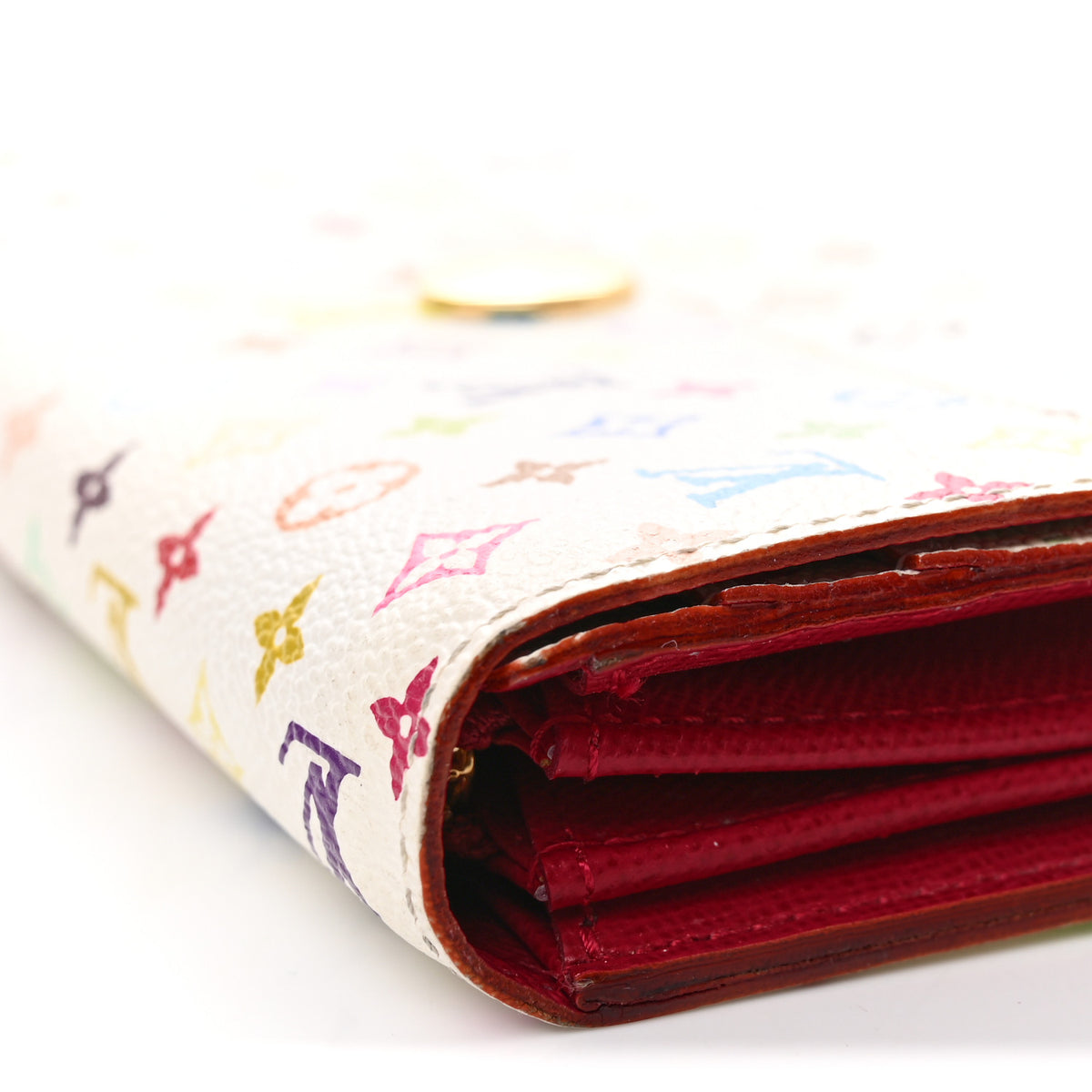 Louis Vuitton Monogram Multicolor Sarah Wallet White Grenade 8 of 9