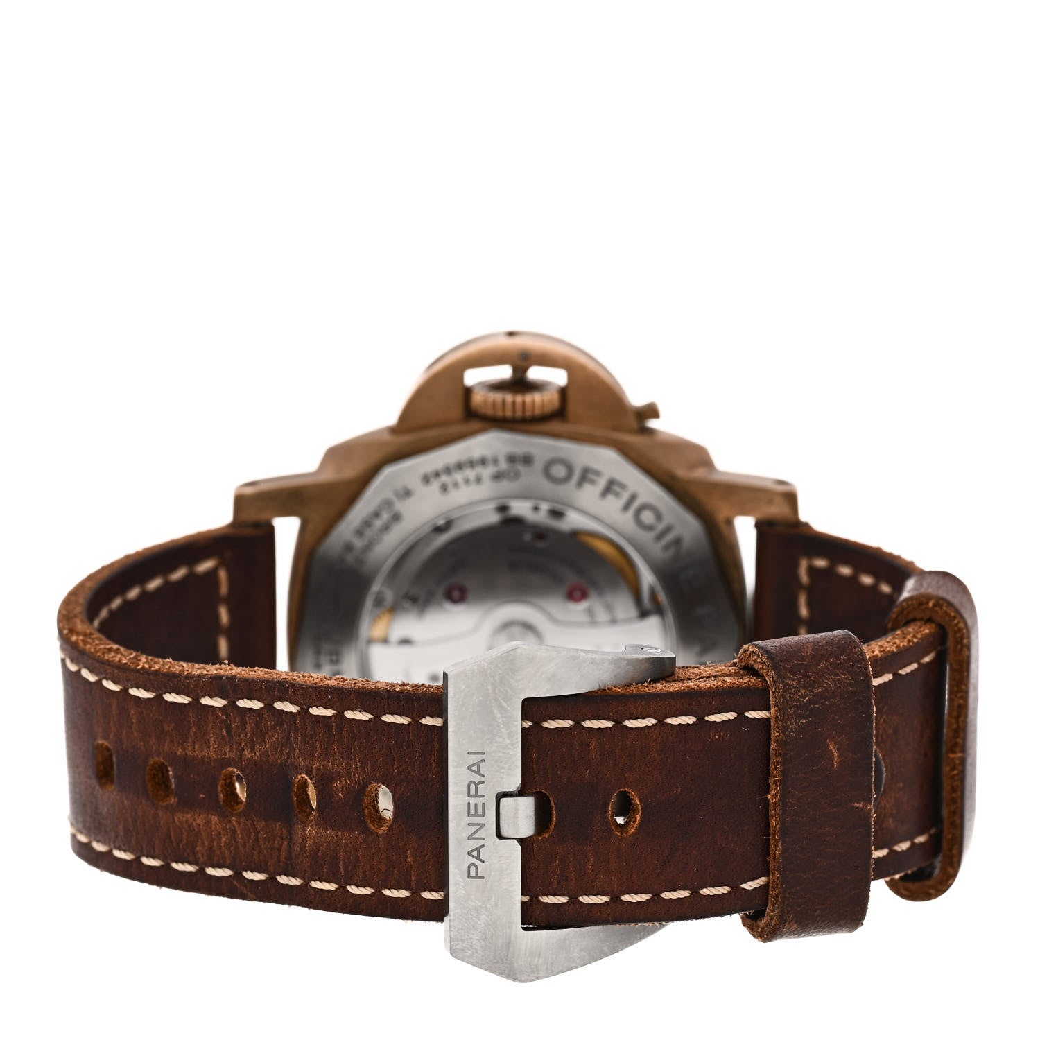 Panerai Bronze Calfskin 47mm Luminor Submersible Automatic Watch Brown PAM00968 3 of 5
