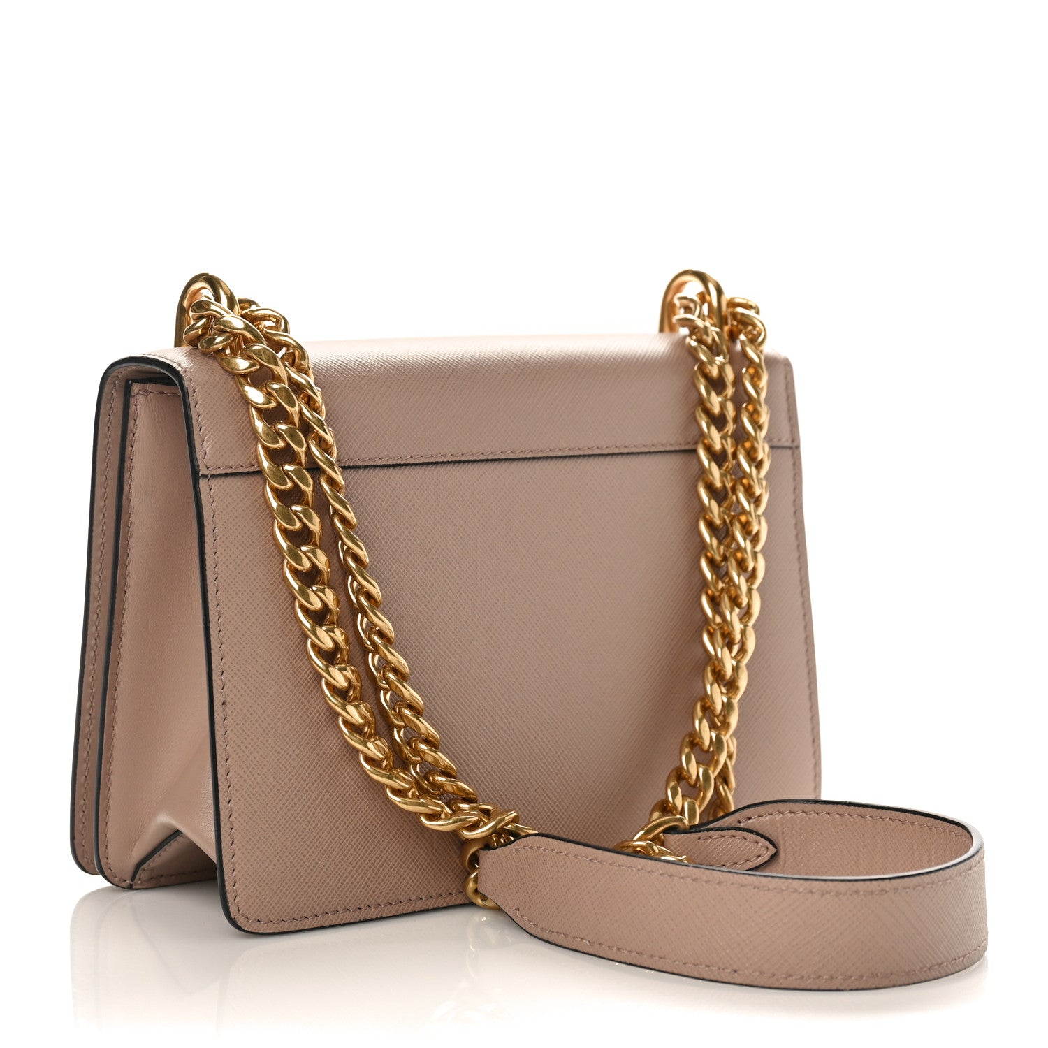 Prada Saffiano Chain Shoulder Bag Cammeo 2 of 8