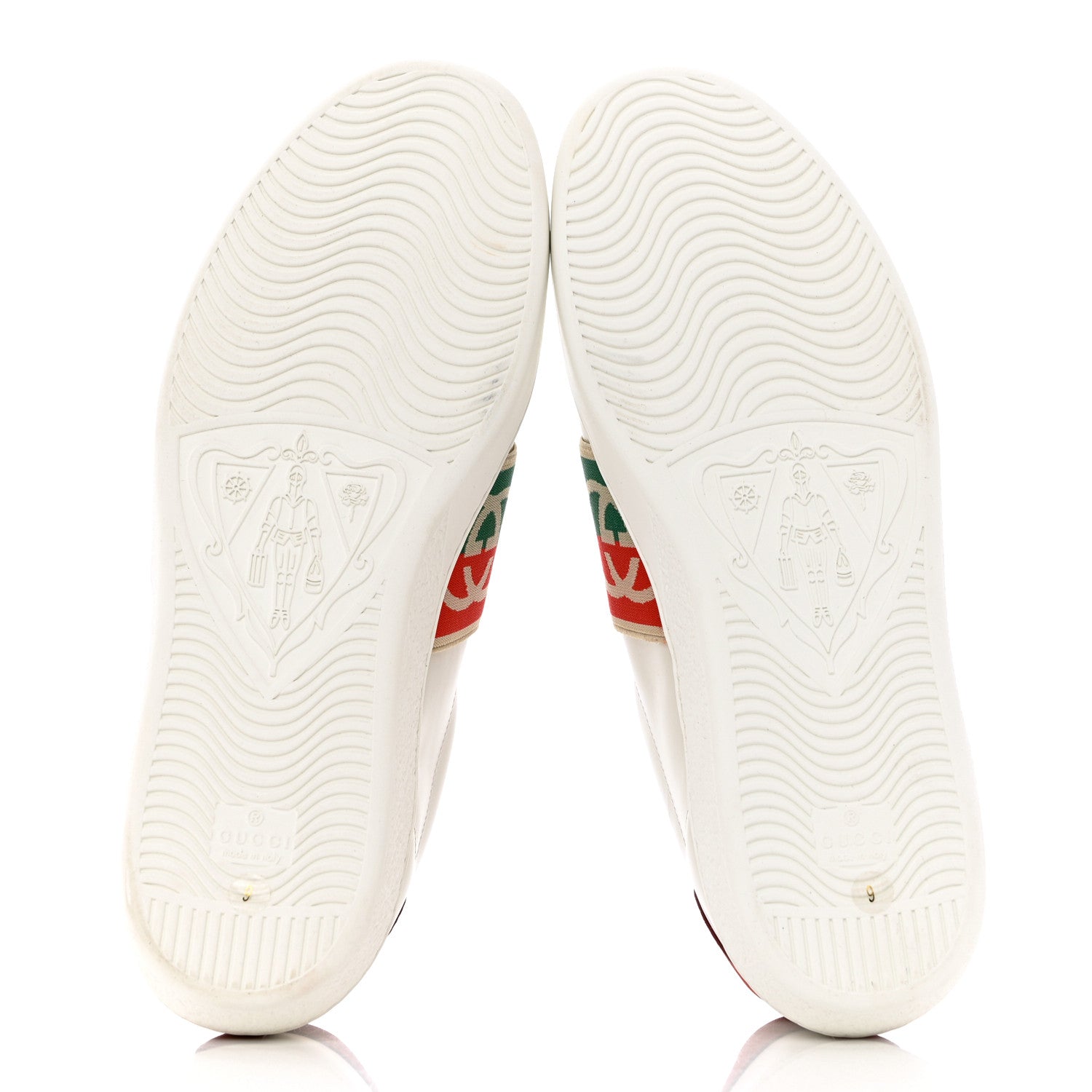 Gucci Calfskin Web Interlocking G Mens Ace Sneakers 9 Black 5 of 9