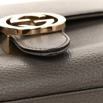 Gucci Dollar Calfskin Interlocking G Top Handle Shoulder Bag Loess 11 of 18