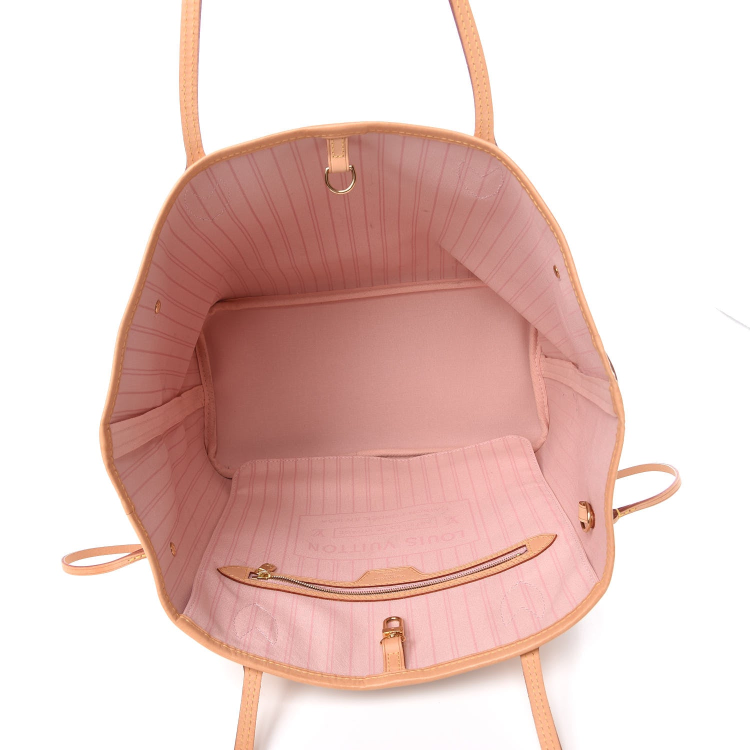 Louis Vuitton Damier Azur Neo Neverfull MM Rose Ballerine 5 of 9