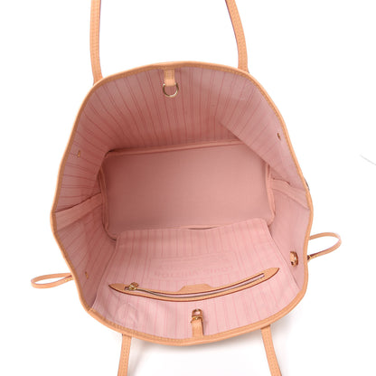 Louis Vuitton Damier Azur Neo Neverfull MM Rose Ballerine 5 of 9