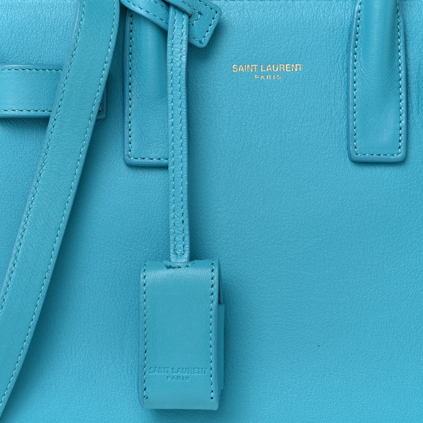 Calfskin Nano Sac De Jour Turquoise