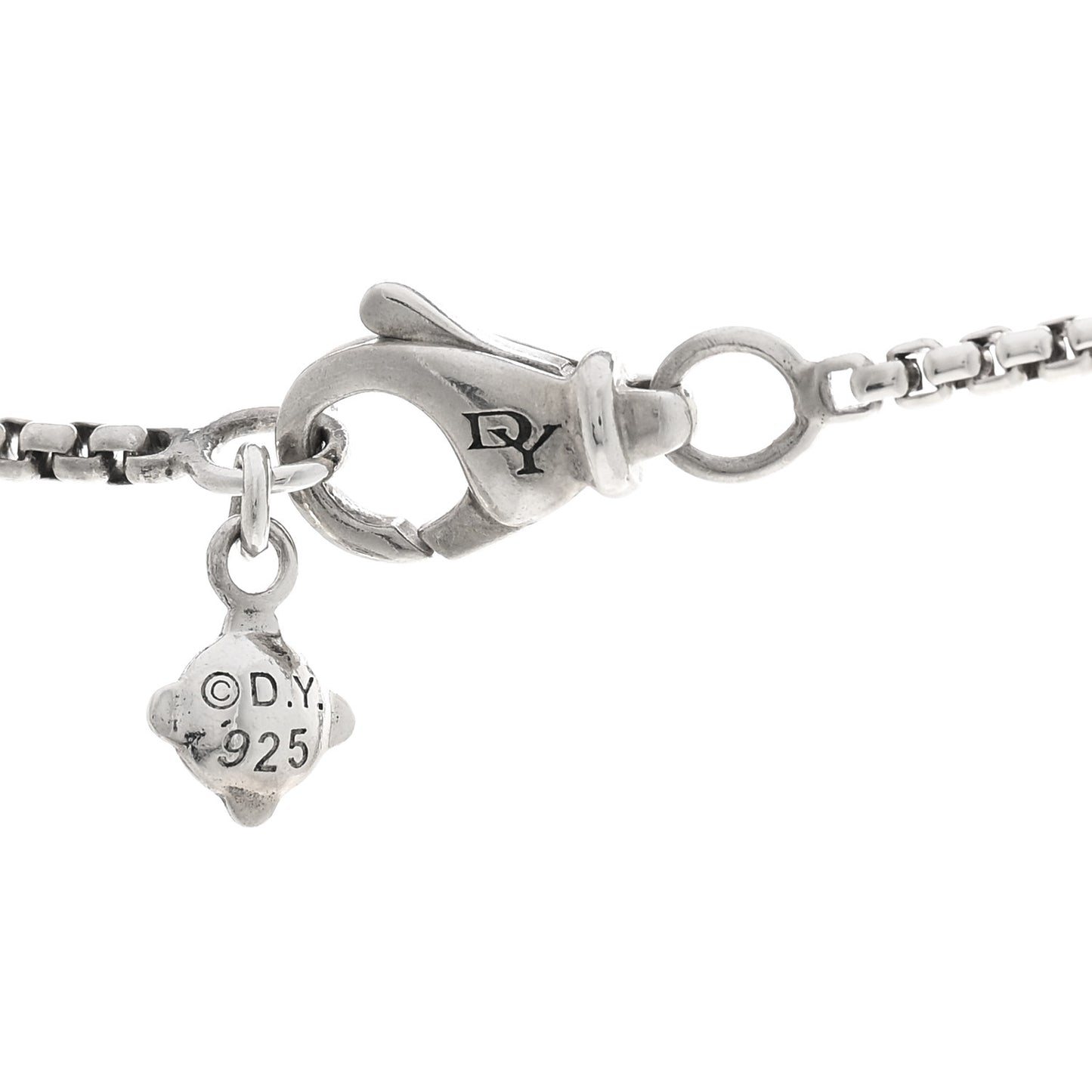 Sterling Silver Diamond Pave 7mm Petite Albion Pendant Necklace