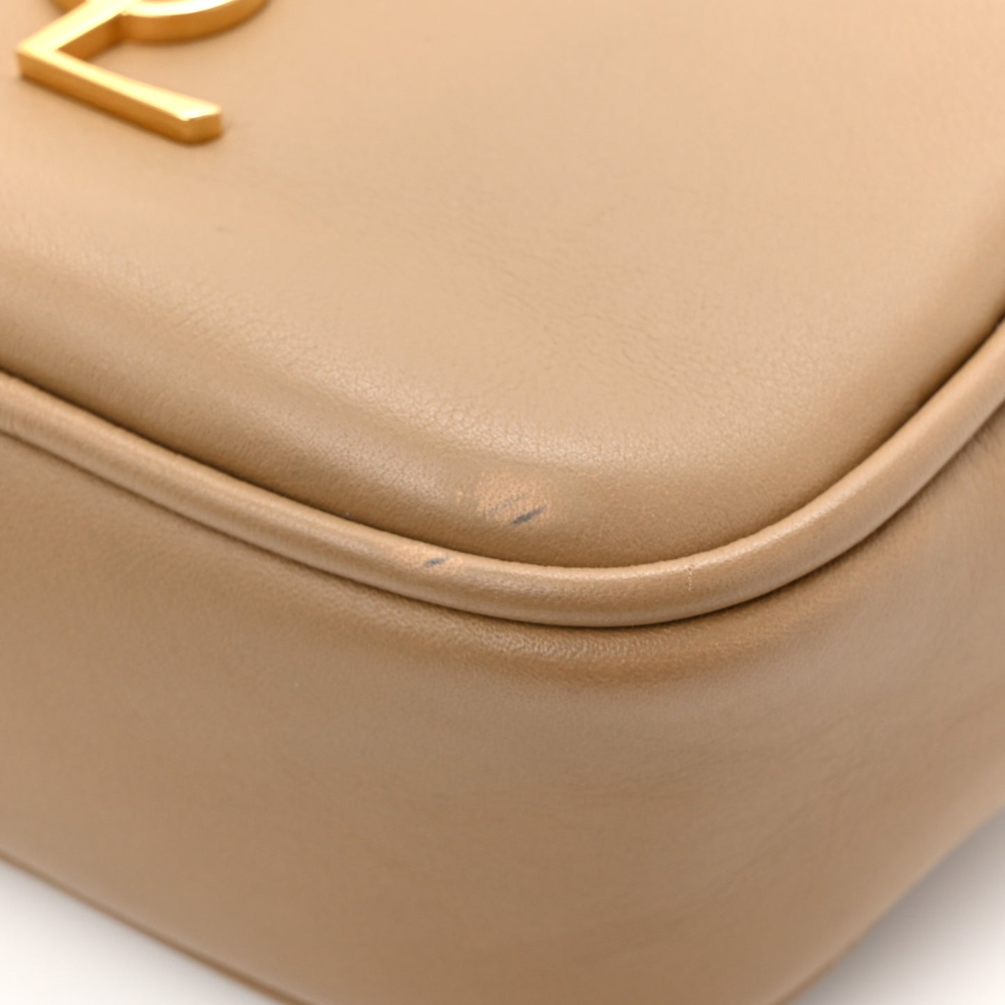 Nappa Monogram Blogger Bag Deep Beige