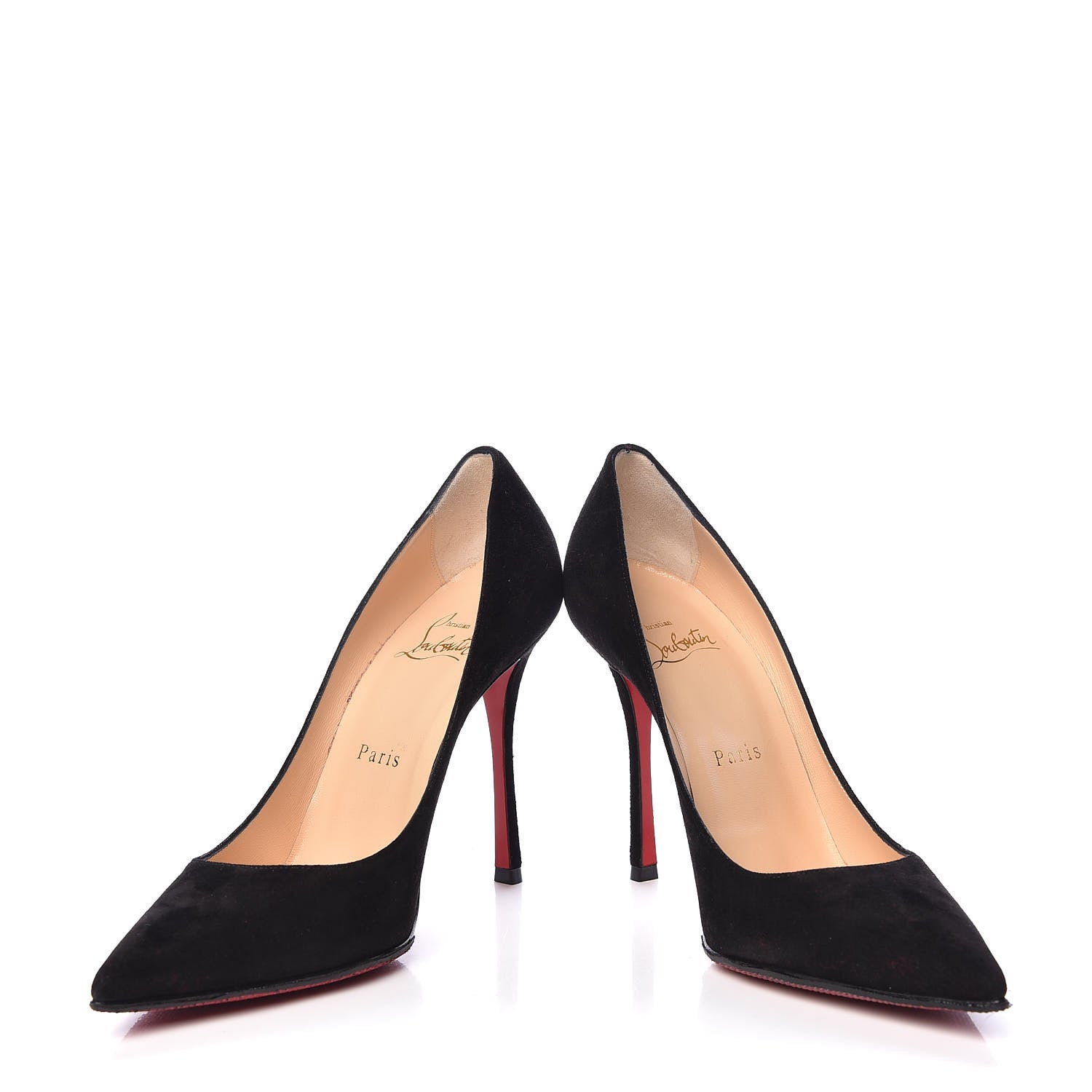 Christian Louboutin Veau Velours Decoltish 100 Pumps 36.5 Black 5 of 16
