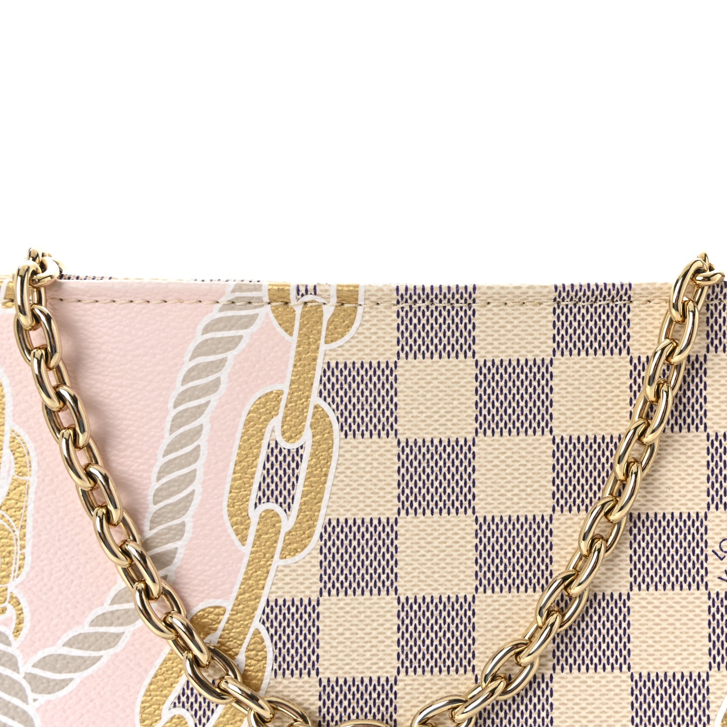 Damier Azur Nautical Toiletry Pouch On Chain