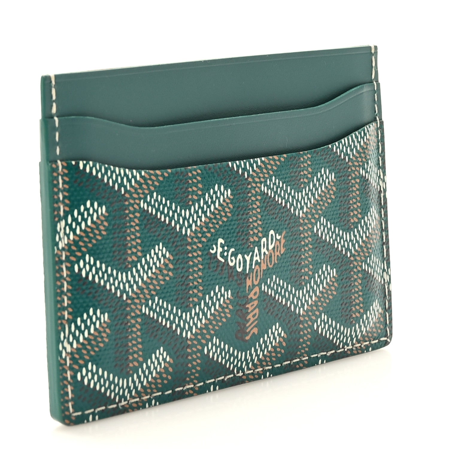 Goyard Goyardine Saint Sulpice Card Holder Green 3 of 9