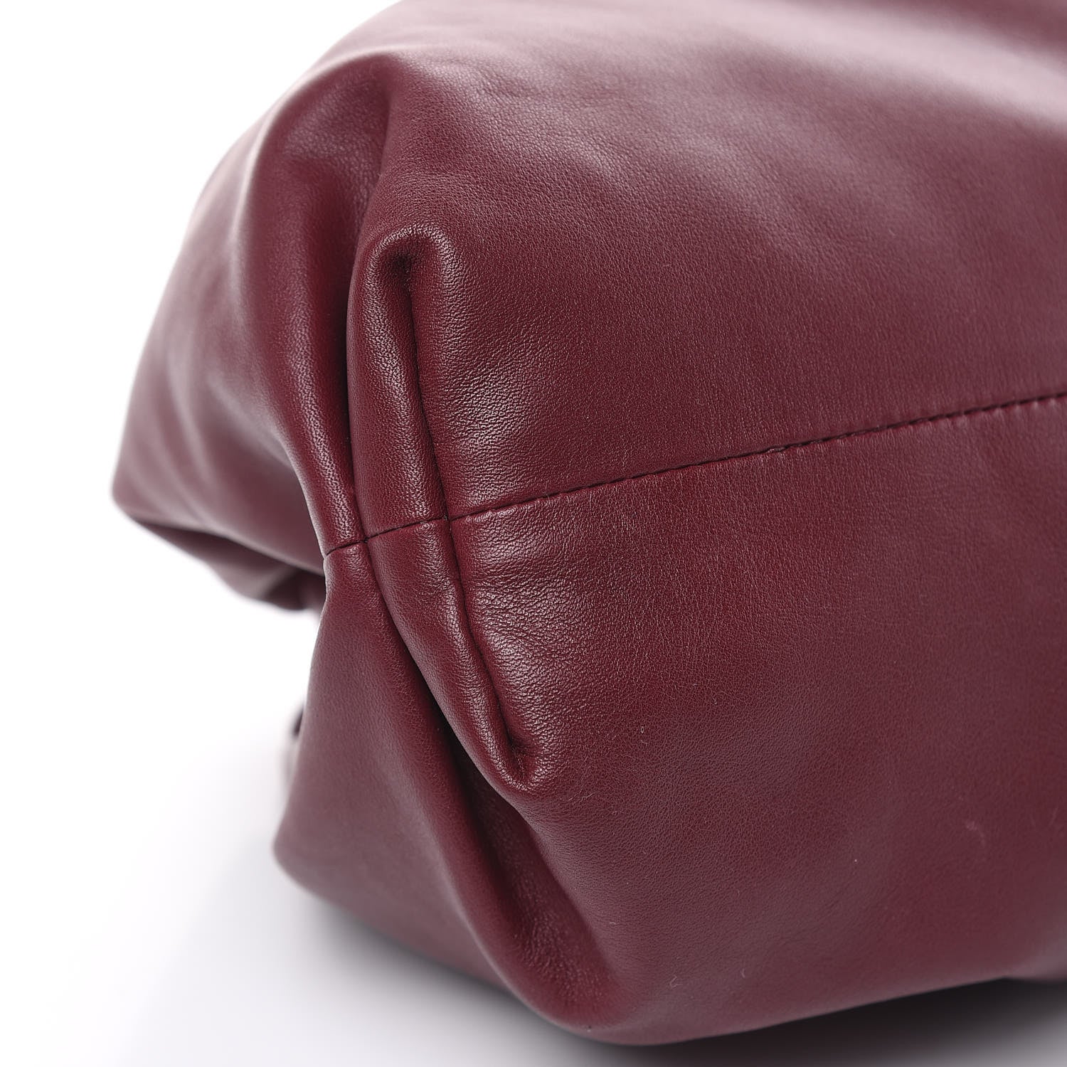 Bottega Veneta Smooth Butter Calf The Pouch Oversized Clutch Bordeaux 8 of 12