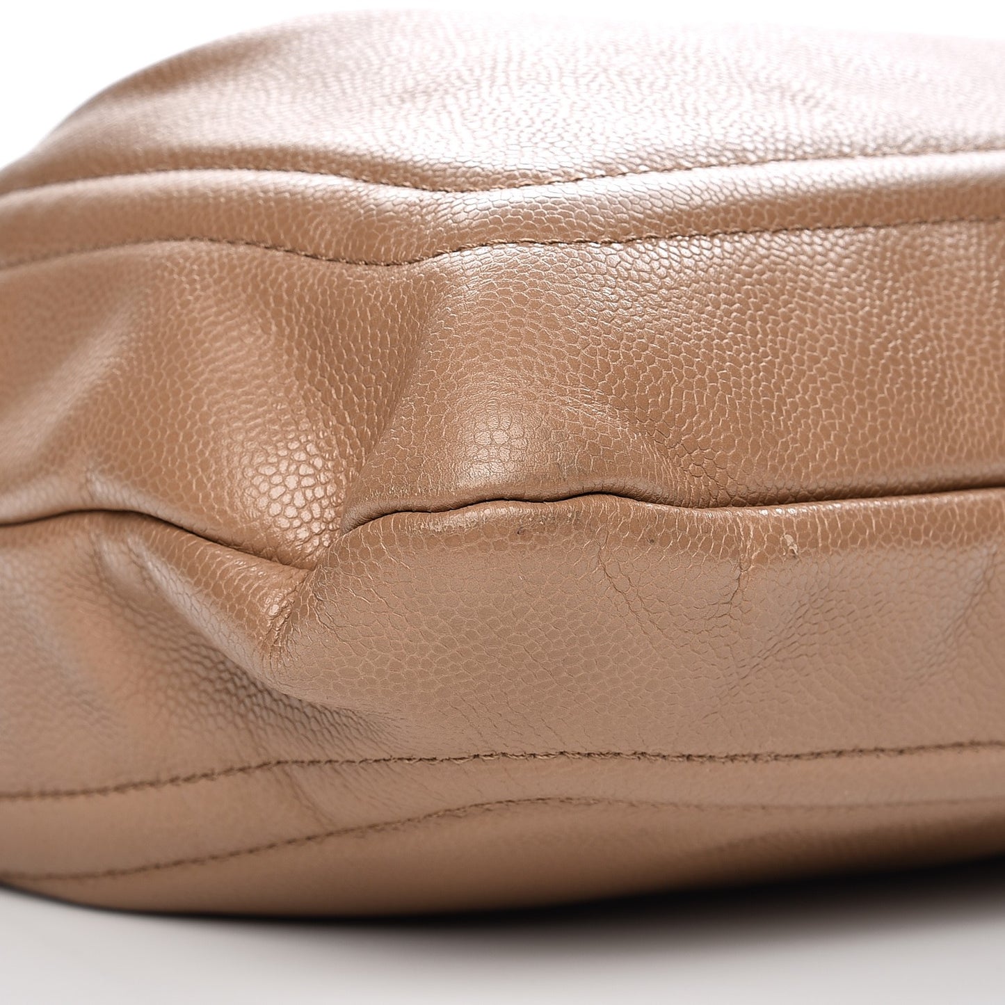 Caviar CC Timeless Shoulder Bag Dark Beige