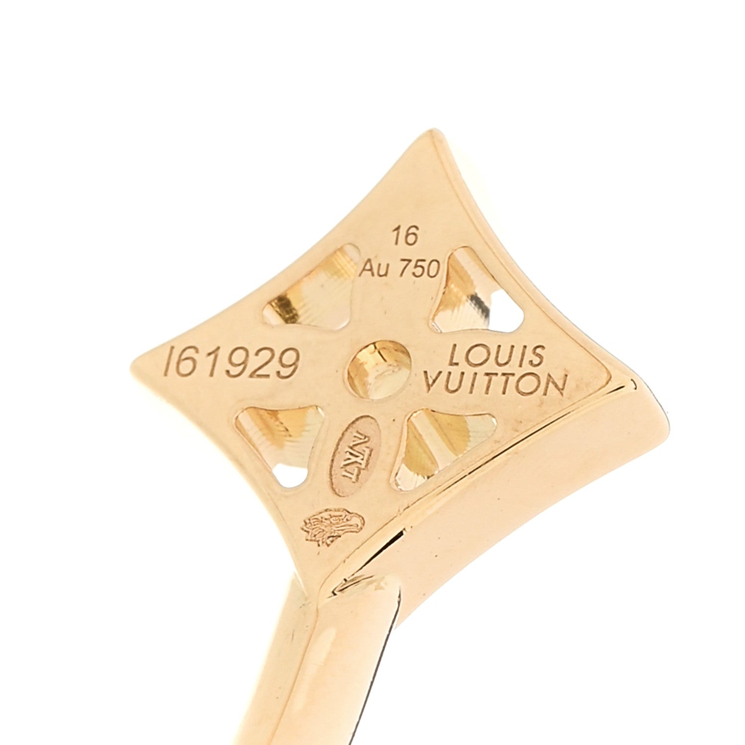Louis Vuitton 18K Yellow Gold Diamond Pave Idylle Blossom Twist Bracelet 3 of 4