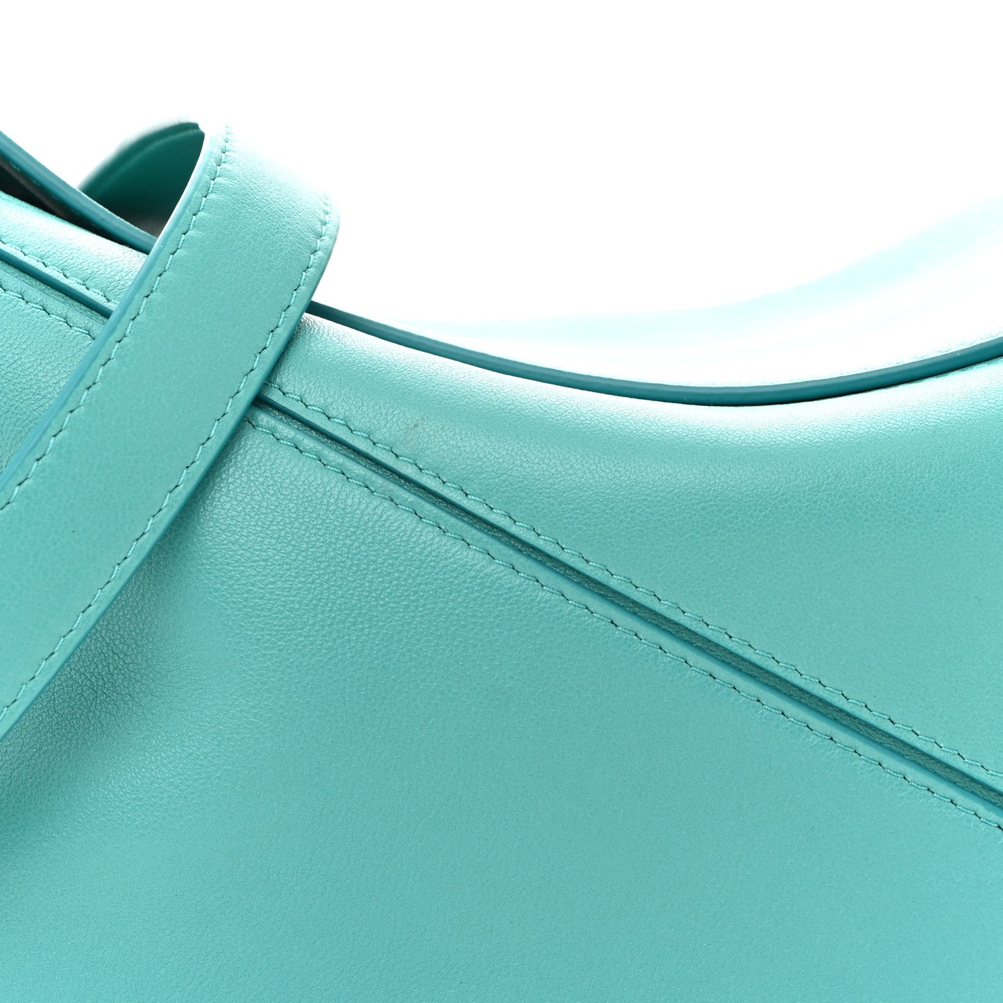 Nappa Lambskin Small Featherlight Puzzle Bag Aquamarine