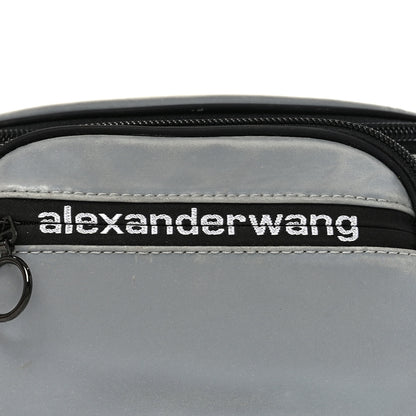 Alexander Wang Nylon Logo Printed Attica Belt Bag Reflective Silver 6 of 8