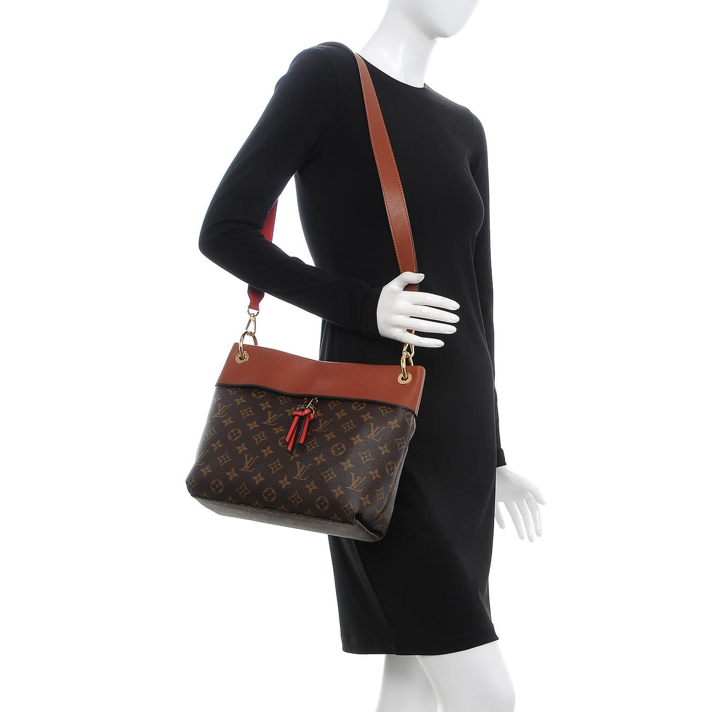 Monogram Tuileries Besace Caramel Rouge