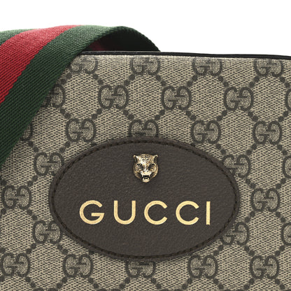 Gucci GG Supreme Monogram Web Neo Vintage Shoulder Bag Beige New Acero Crop 8 of 12