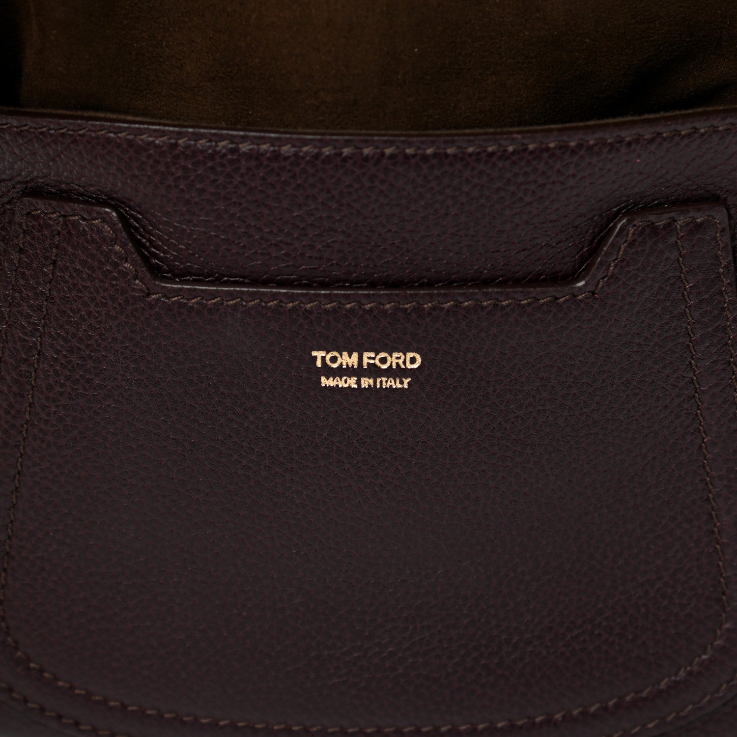 Tom Ford Calfskin Mini Jennifer Crossbody Bag Wine 7 of 13