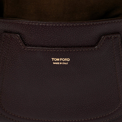 Tom Ford Calfskin Mini Jennifer Crossbody Bag Wine 7 of 13