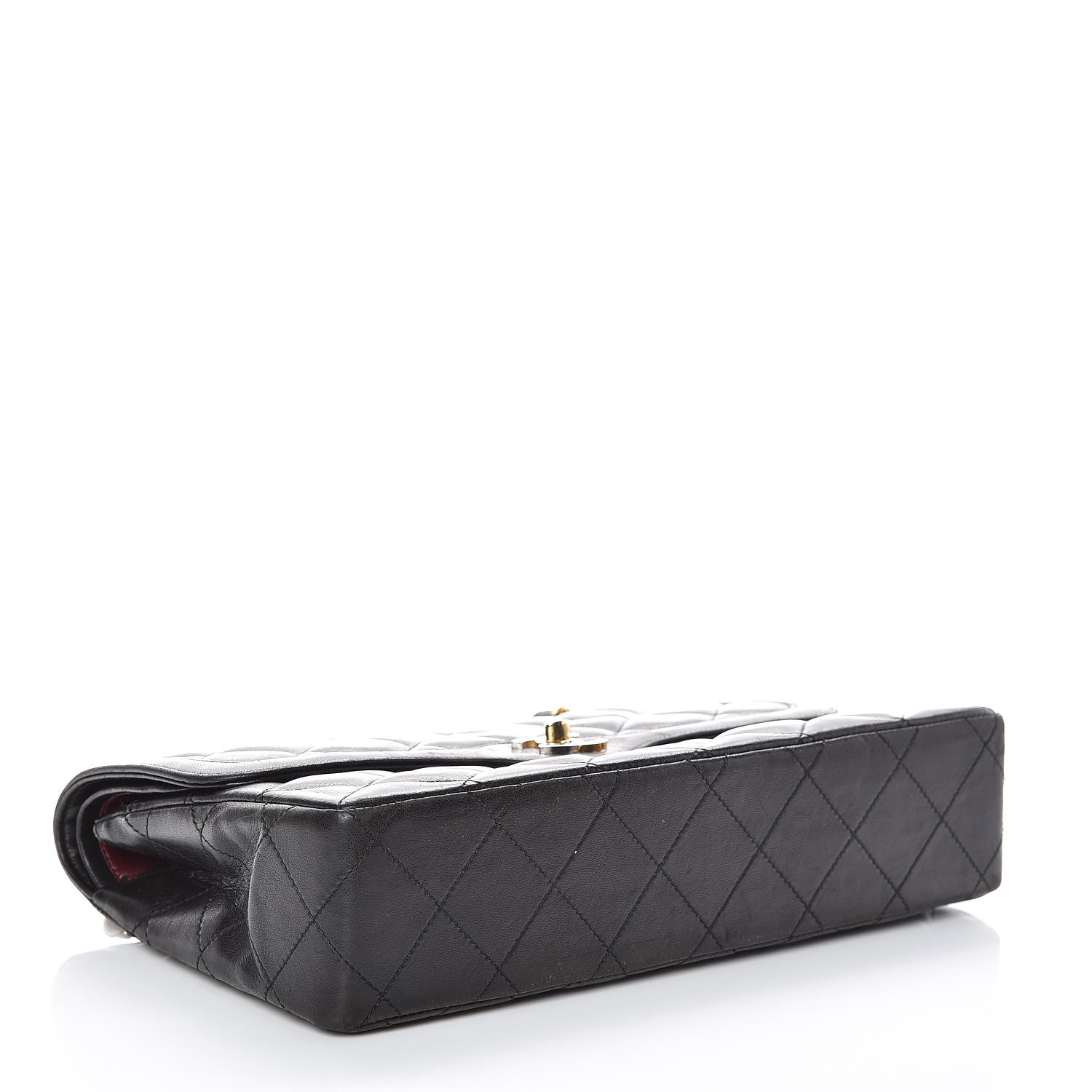 Chanel Lambskin Quilted Medium Double Flap Black 4 of 22