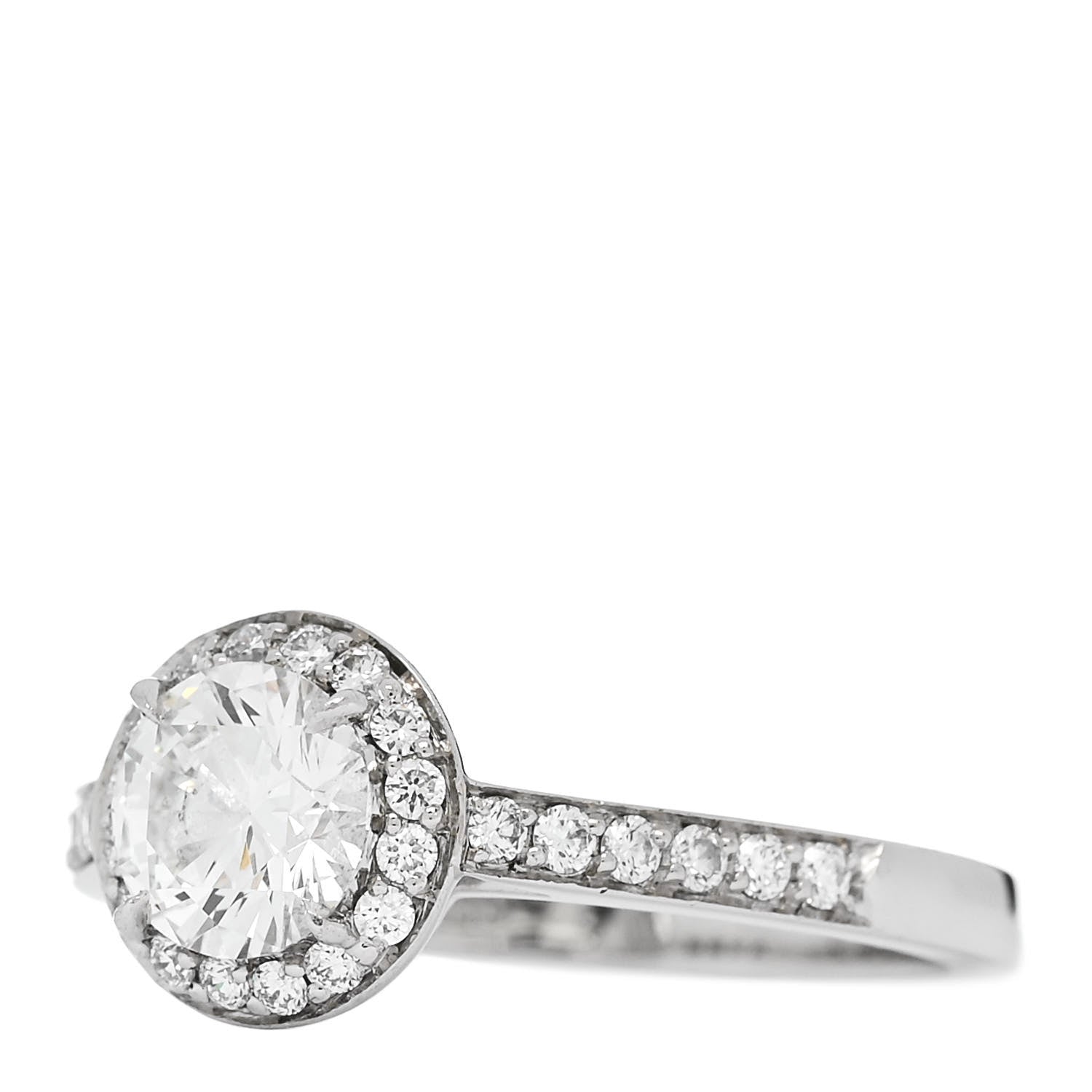 Tiffany Platinum Diamond .78ct Soleste Round Brilliant Engagement Ring 52 6 3 of 7