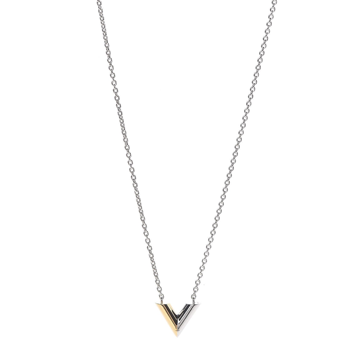 Essential V Necklace Silver