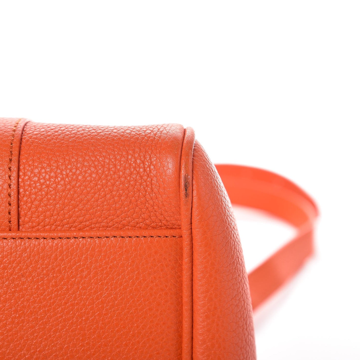 Classic Grain Small Bayswater Satchel Bright Orange