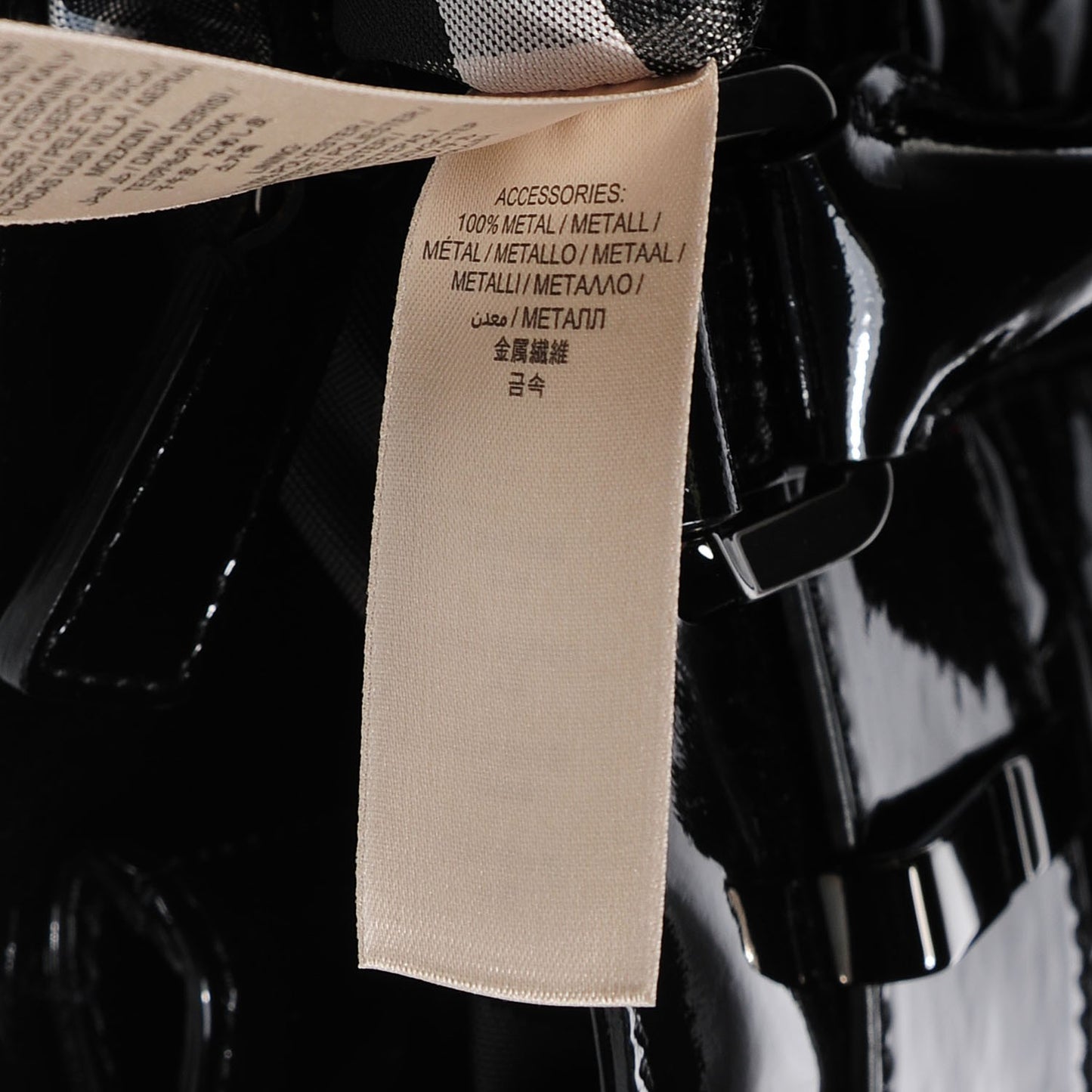 Patent Quilted Beaton Black