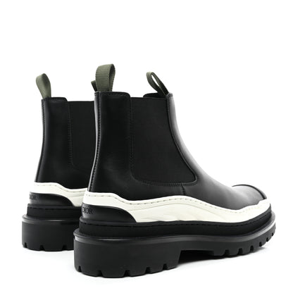 Christian Dior X SACAI Smooth Calfskin Rubber Mens Explorer Chelsea Boots 43 Black 4 of 9