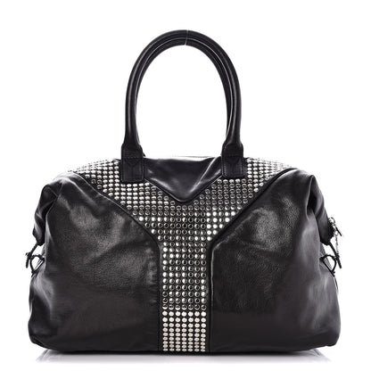 Saint Laurent Chevre Large Rock Stud Easy Y Black 1 of 8
