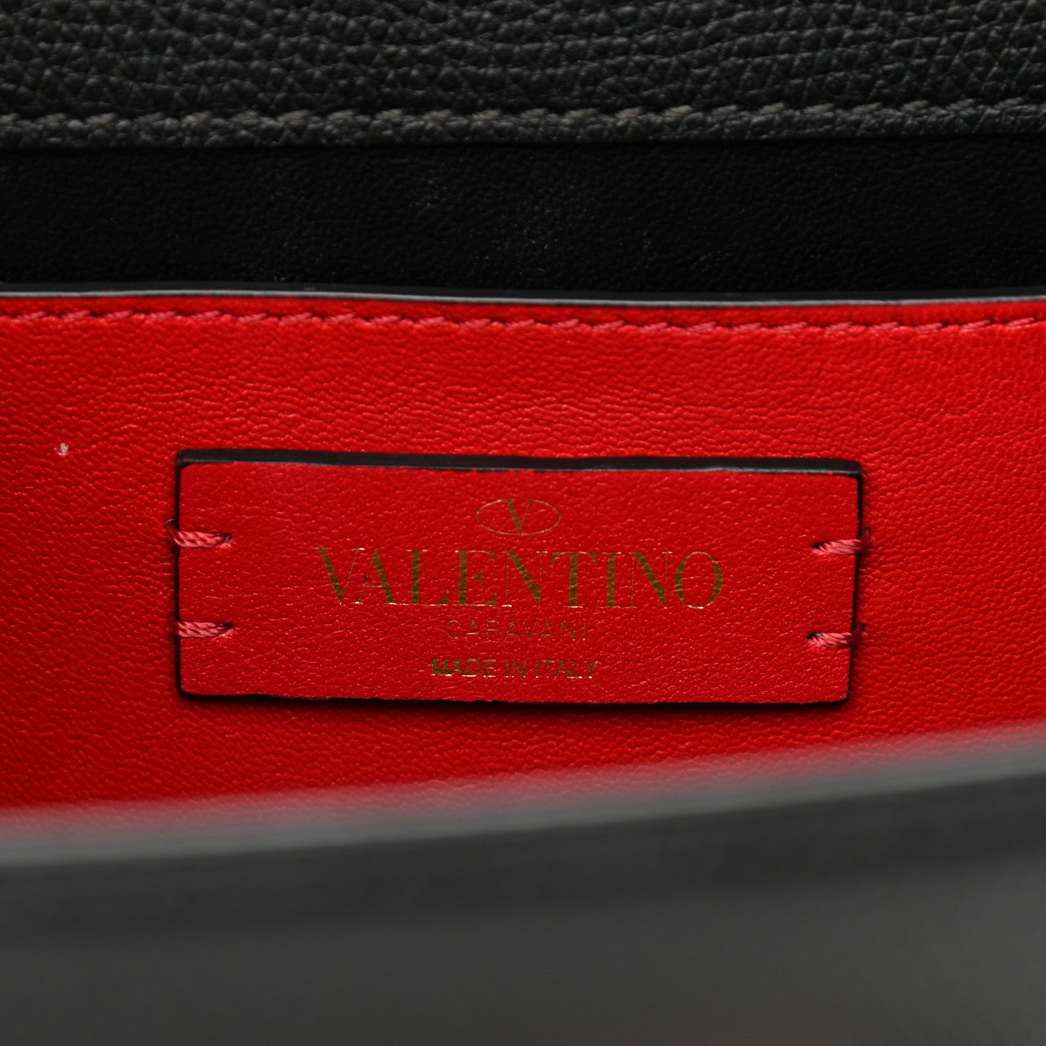 Valentino Garavani Grainy Calfskin Small VSling Shoulder Bag Black 6 of 9