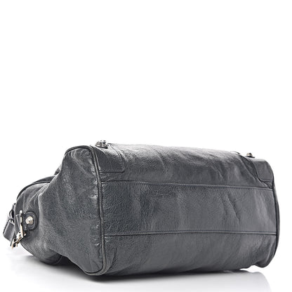 Balenciaga Agneau Giant 12 Silver Hardware Boston Anthracite 4 of 12