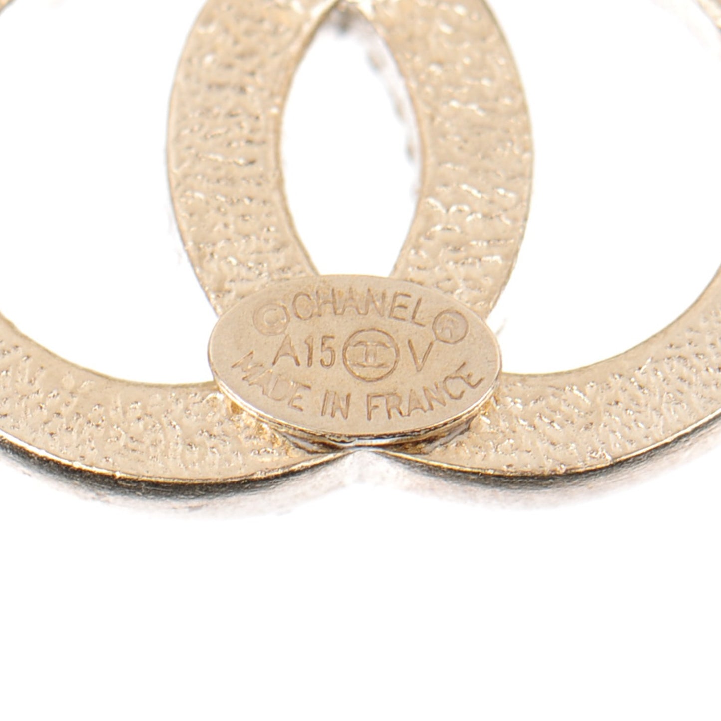 Crystal CC Earrings Gold